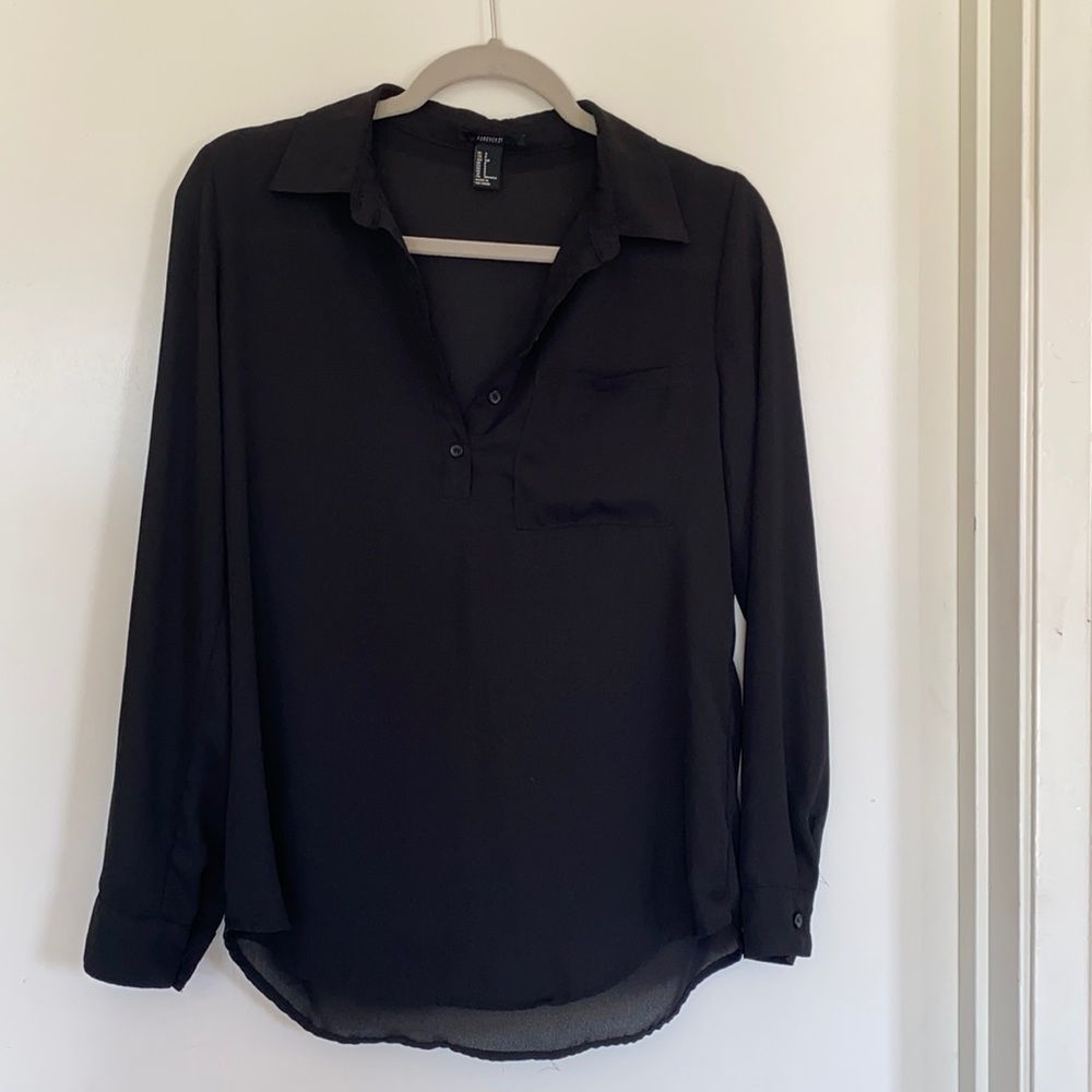 S / Black / Forever21 / Blouse
